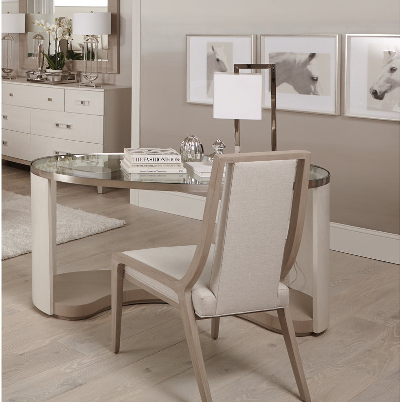 Bernhardt Axiom Glass Writing Desk Perigold